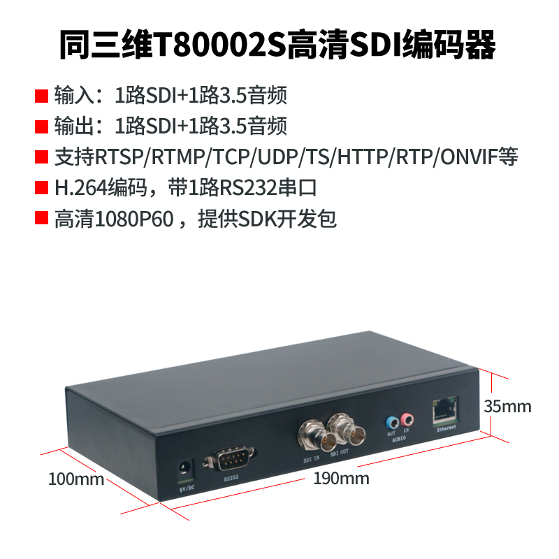 T80002S SDI编码器简介